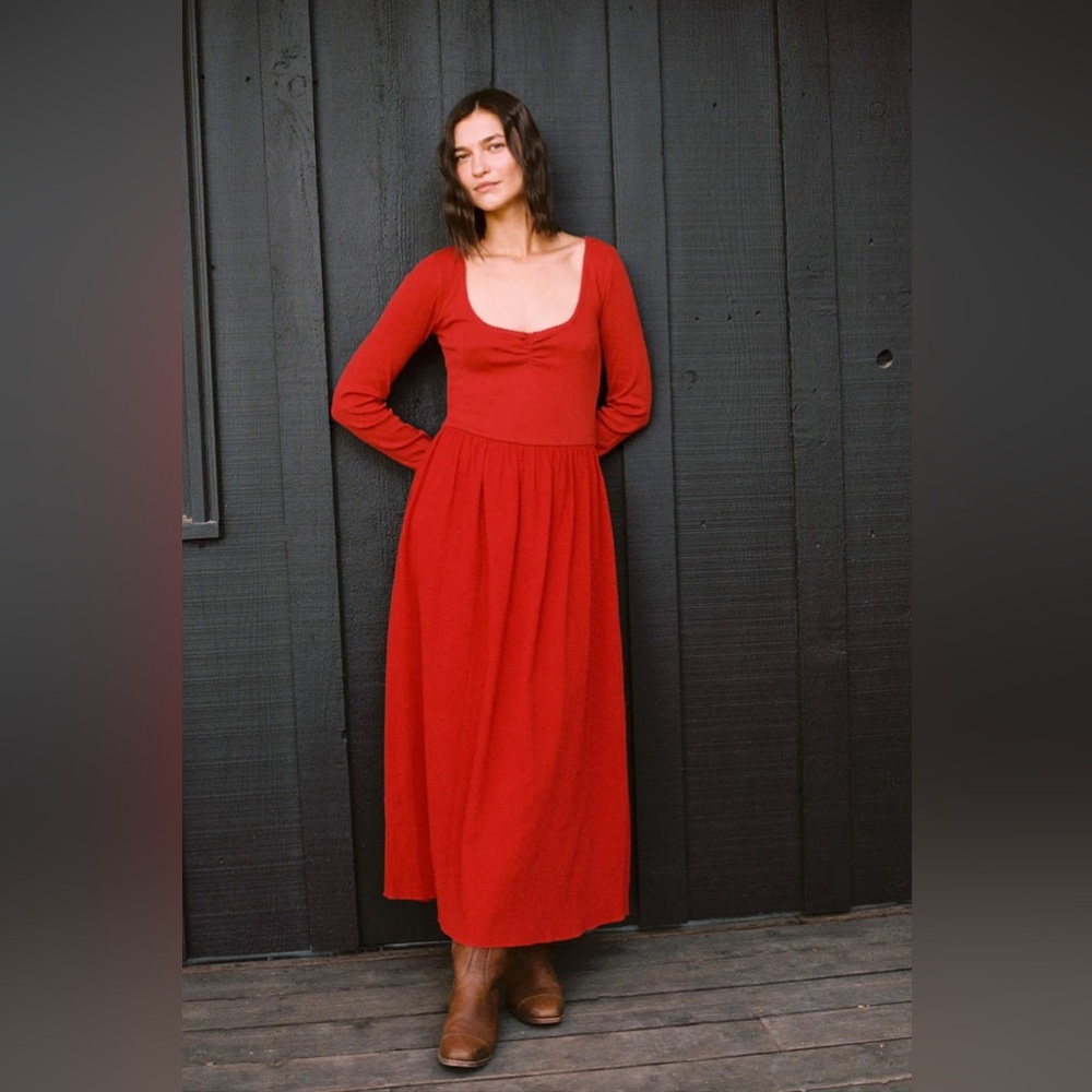 Christy Dawn Ramona Dress Crimson Medium NWT